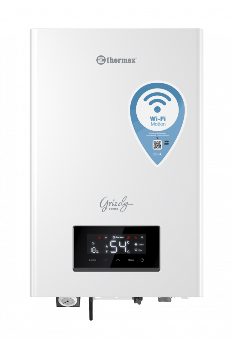 Настенный электрический котел Thermex Grizzly 5-12 Wi-Fi купить в  интернет-магазине Прокомфорт, цена 32 690 руб. в Ростове-на-Дону