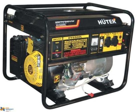 Бензиновый электрогенератор Huter DY6500L